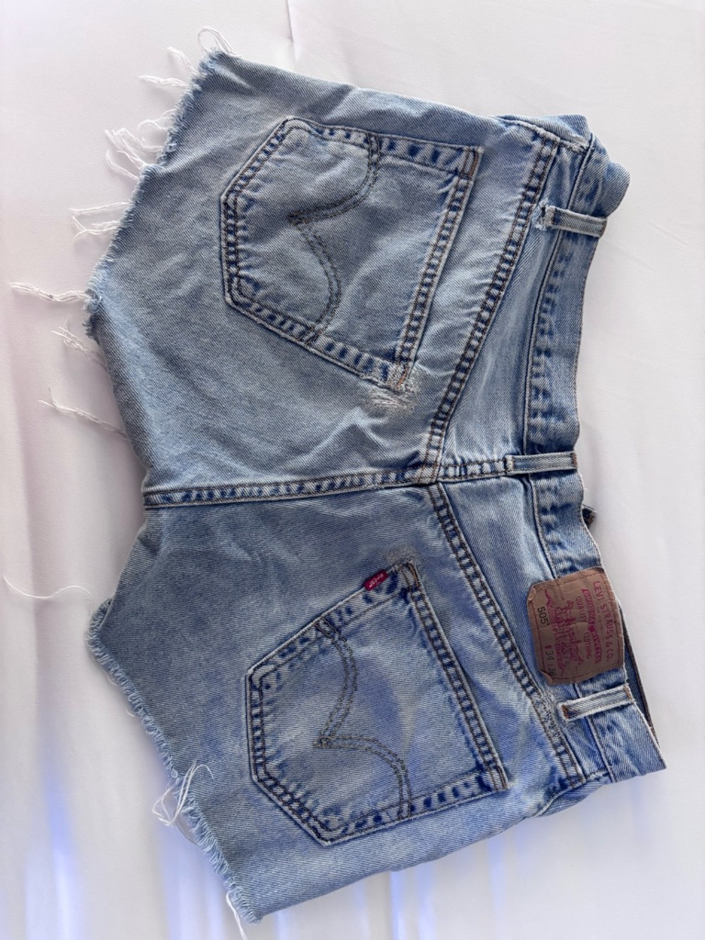 Levi's Light Blue Denim Jeans - 505 Regular Fit - Picture 2 of 3